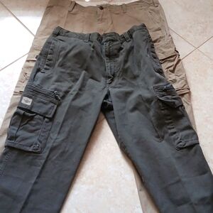 2Pairs Mens Cargo Pants,Preloved,Sold As A Bundle.